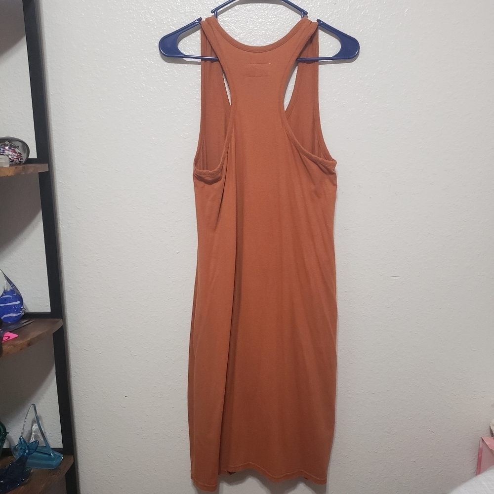 Sleeveless Tank Dress in Rust - Picture 10 of 12